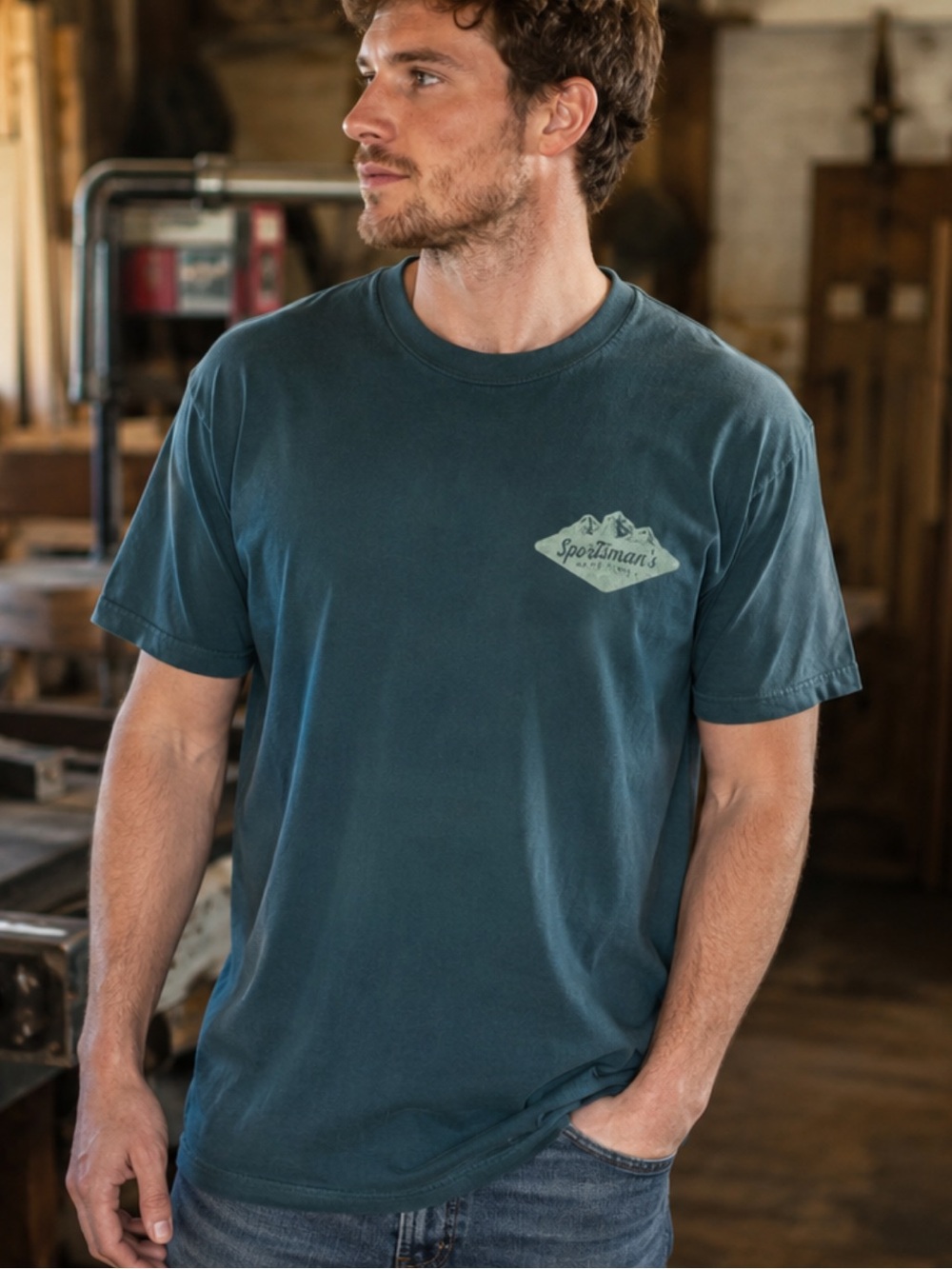 Sportsman Warehouse Outdoor Graphic Short-Sleeve Crew Tee Size Large unisex